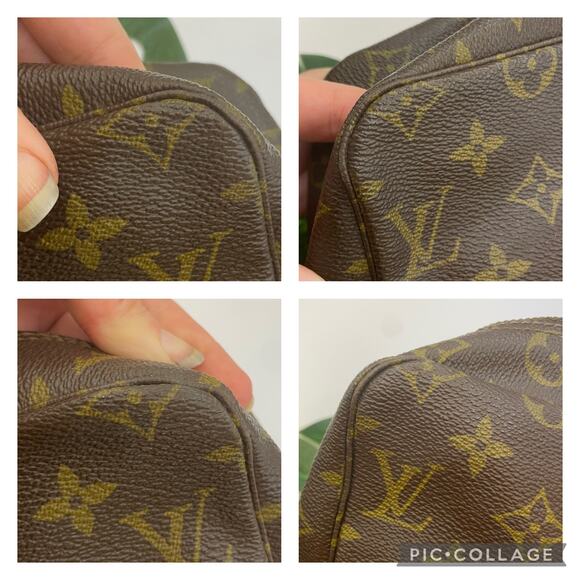 Louis Vuitton Trousse Toiletry 28 Travel Pouch Cosmetic Bag Clutch Vintage - Picture 12 of 14